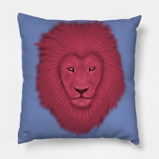 LION Art Work ( Vector Art Style ) Pillow