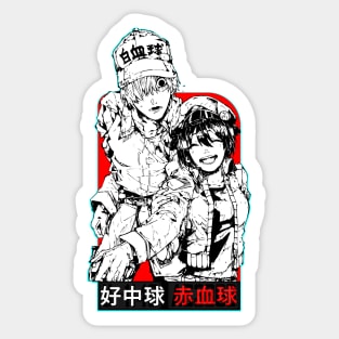 Red Blood Cell Cells At Work Anime girl Waifu Sticker for Sale by  Spacefoxart