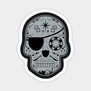 Las Vegas Football Sugar Skull Magnet