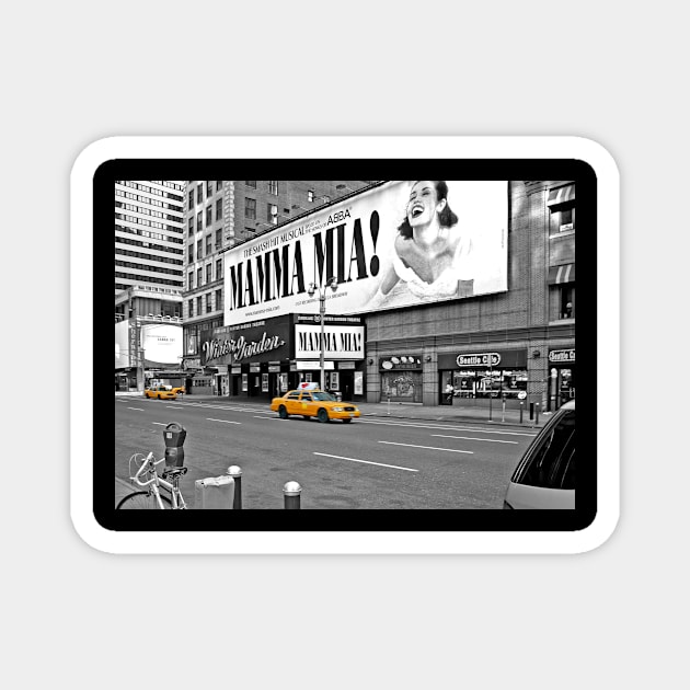 NYC Yellow Cabs Musical Magnet by Art-Frankenberg