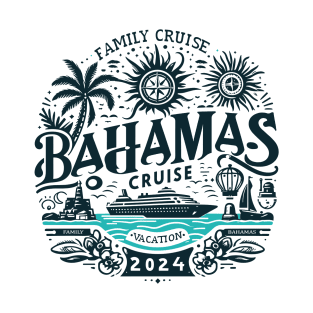 Bahamas Cruise 2024 Family Friends Group Vacation Matching T-Shirt