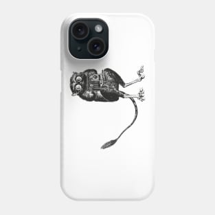 Say Cheese! | Tarsier with Vintage Camera | Bellows Camera | Black and White | Anthropomorphic | Phone Case