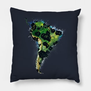 America Latina Ink Pillow