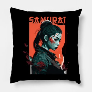 Cyberpunk Samurai Pillow