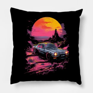 Red Sunset Saab Pillow