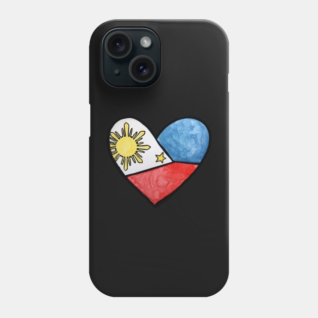 Philippines Flag Heart Phone Case by bubbsnugg