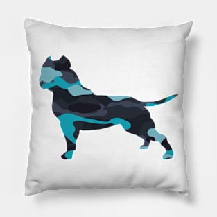 american bully camo Pillow