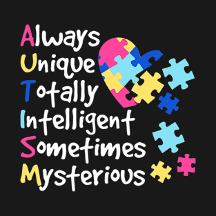 Colorful Autism Awareness Design For Asd T-Shirt