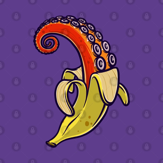 Bananapus Banana Octopus Funny Gift by teeleoshirts