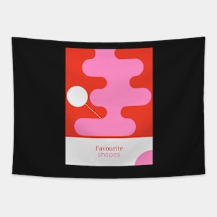 My favourite shapes print Tapestry