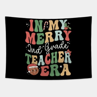 In My Merry 2nd Grade Teacher Era Second Grade - Christmas Tapestry