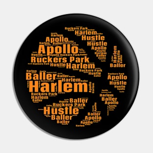 Harlem Basketball Cloud Pin