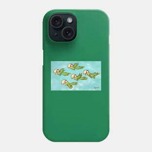 Fun Flyers! (Double Yellow-Headed Parrot Pandemonium) Phone Case