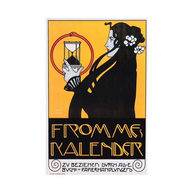 FROMMES KALENDER 1899 by Artist Koloman Moser Vintage Austrian Decorative Art by vintageposters