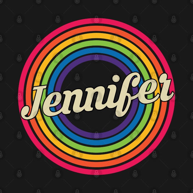 Jennifer - Retro Rainbow Style by MaydenArt