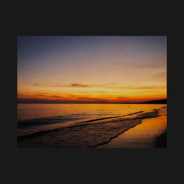 Sunset beach shore by RosMir