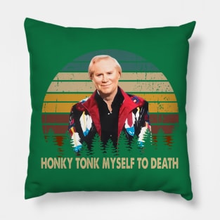 Myself to Death Classic Art  Country Pillow