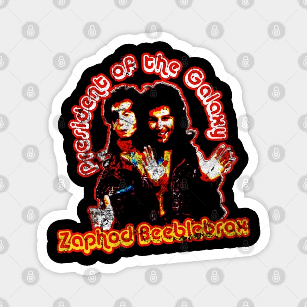 Zaphod Beeblebrox Magnet by synaptyx