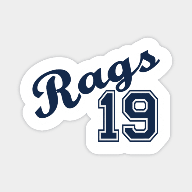 Rags 19 Design Magnet by Bleeding Yankee Blue