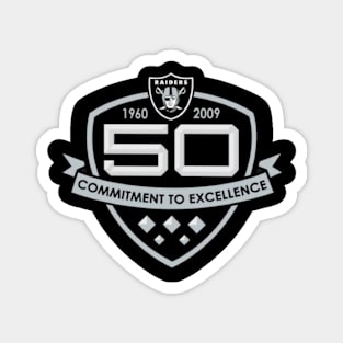 Raiders 50th Anniversary Celebration Magnet