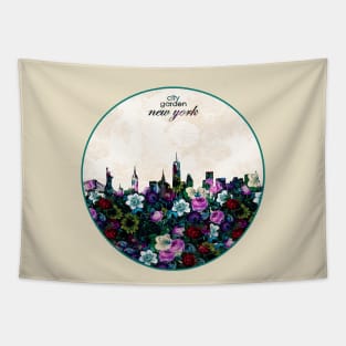 new york skyline Tapestry