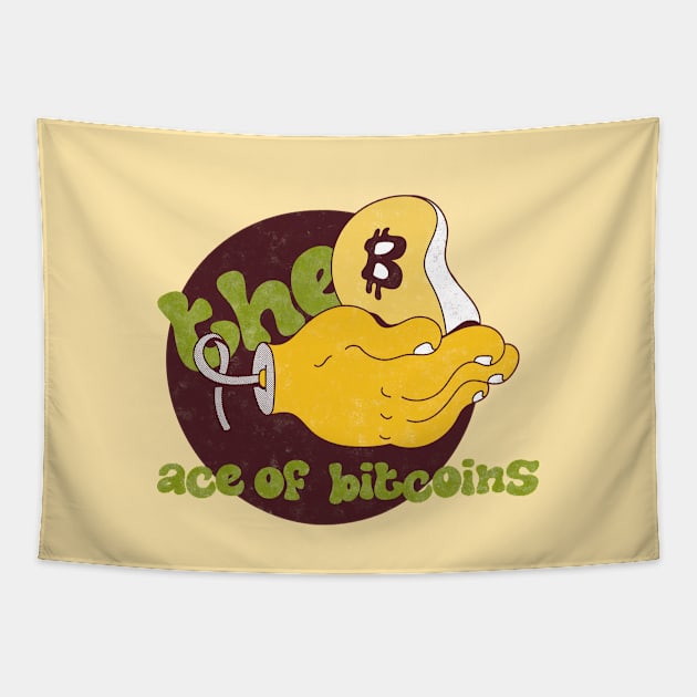 THE ACE OF BITCOINS Tapestry by magicrooms