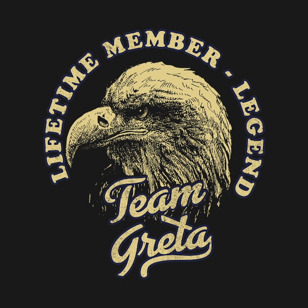 Greta Name - Lifetime Member Legend - Eagle by Stacy Peters Art