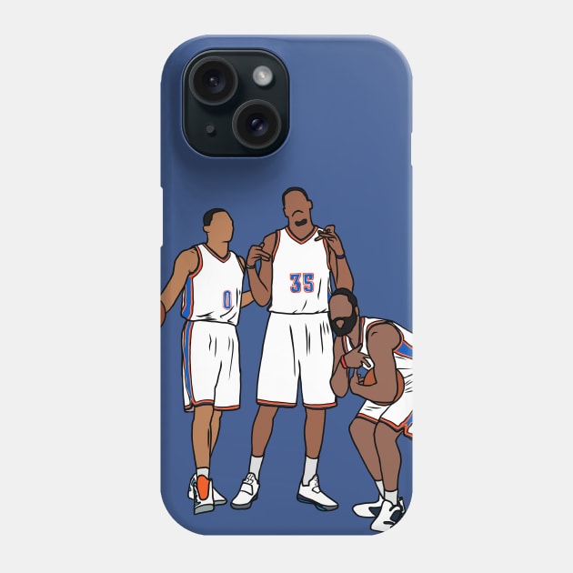 The OKC Big 3 Phone Case by rattraptees