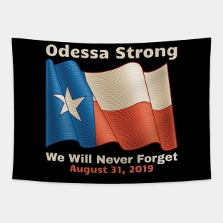 Midland Odessa Strong We Will Never Forget Victims Memorial Tapestry