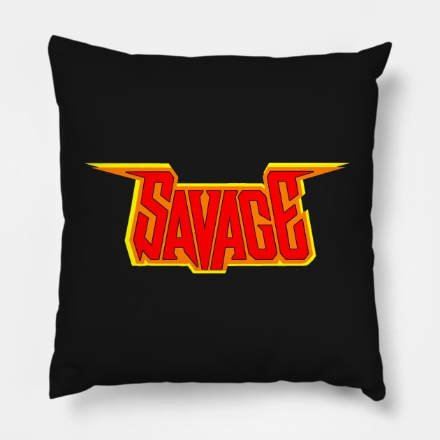 SAVAGE TEE Pillow by setofprinciples