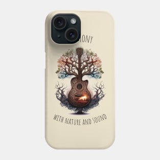 Acoustic Guitar Tree of Life |Gift for Guitar Player | Nature Guitarist | Motivational quotes Phone Case