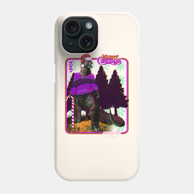 Godzilla christmas Phone Case by RAINYDROP