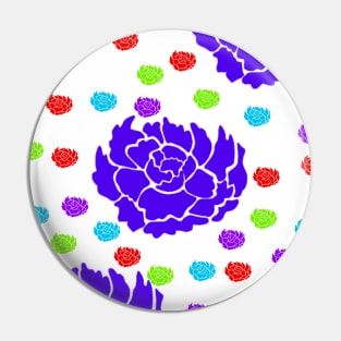 colorful roses abstract pattern background Pin