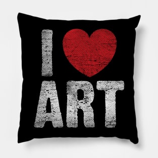 I Heart Art Pillow