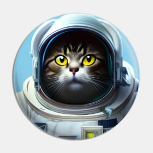 Astronaut Space Cat Pin