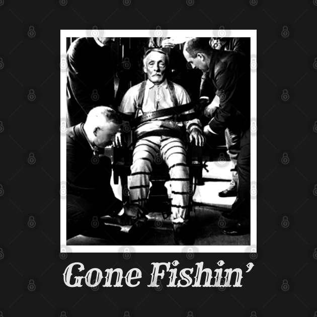 Albert Fish Gone Fishin' by Ladybird Etch Co.
