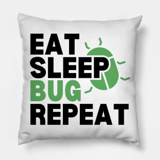 Eat Sleep Code Repeat Funny Developer Pillow