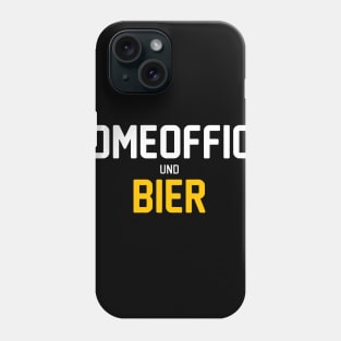 Homeoffice & Bier für Bierliebhaber und Heimarbeiter Phone Case