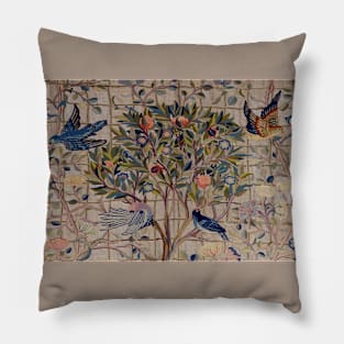 William Morris Kelmscott Trellis Embroidery Pillow