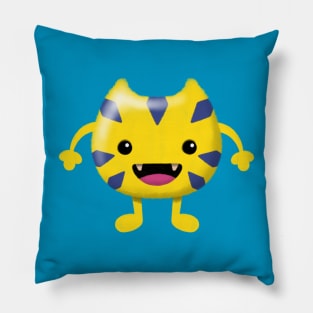 Cute Yellow Monster Pillow