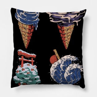 Japanese Ice Creams Pillow