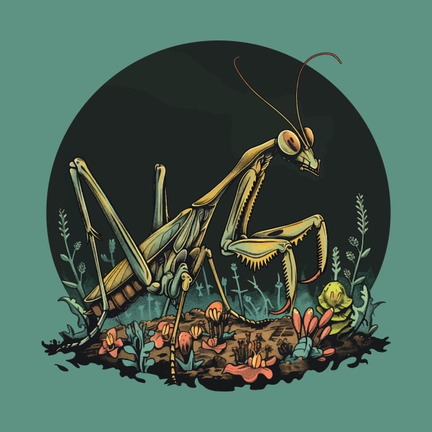 mantis on the field by StepInSky