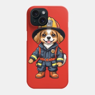 A Cute Firefighter Dog Phone Case