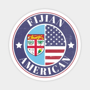 Proud Fijian-American Badge - Fiji Flag Magnet