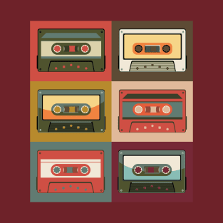 Collection of vintage cassettes T-Shirt