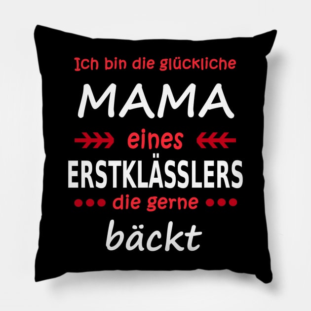 Mama Einschulung Erstklässler Schulanfang Geschenk Pillow by FindYourFavouriteDesign