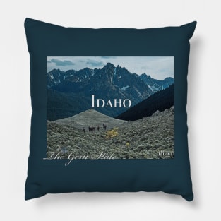 Idaho Poster Art Pillow