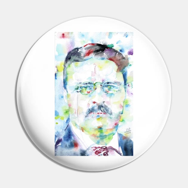 THEODORE ROOSEVELT - watercolor portrait .1 Pin by lautir