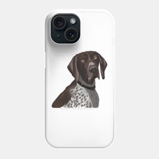 Cute German Shorthaired Pointer Drawing Phone Case