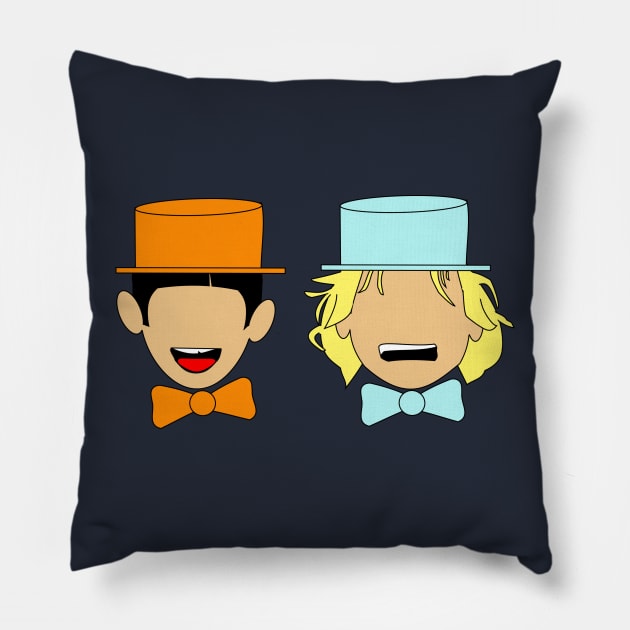 Harry and Lloyd Pillow by Rubynibur